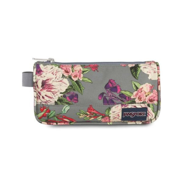 JanSport Grey Bouqet Medium Accessory Pouch