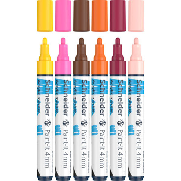 Cover: Schneider Paint It Acrylic Marker Pack of 6