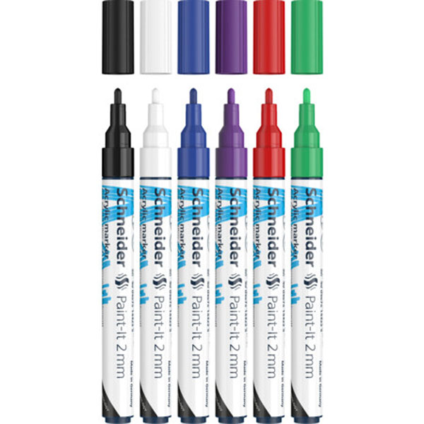 Cover: Schneider Paint It Acrylic Marker Pack of 6