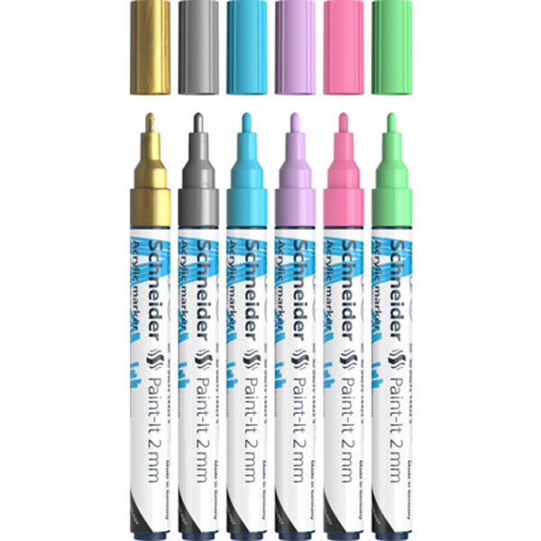 Cover: Schneider Paint It Acrylic Marker Pack of 6