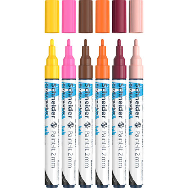 Cover: Schneider Paint It Acrylic Marker Pack of 6