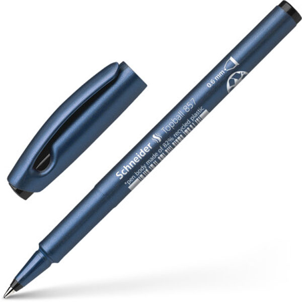 Schneider Topball 857 Rollerball Pen Black 0.6mm