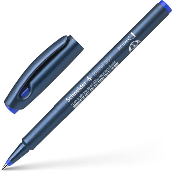 Schneider Topball 857 Rollerball Pen Blue 0.6mm