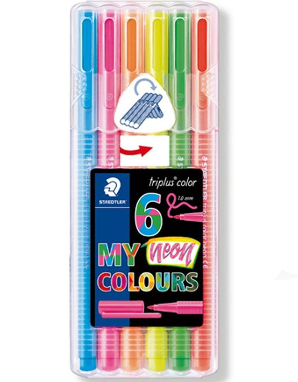 Cover: Staedtler Triplus® Neon Color Triangular FibreTip Pen Pack of 6