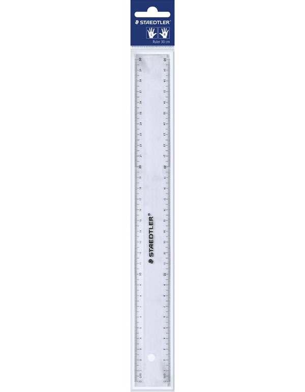 Staedtler 562 Transparent Clear Plastic Ruler 30CM