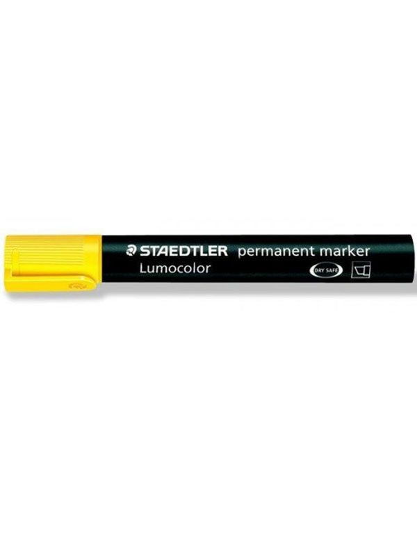 Staedtler Lumocolor Bevelled Permanent Marker Yellow