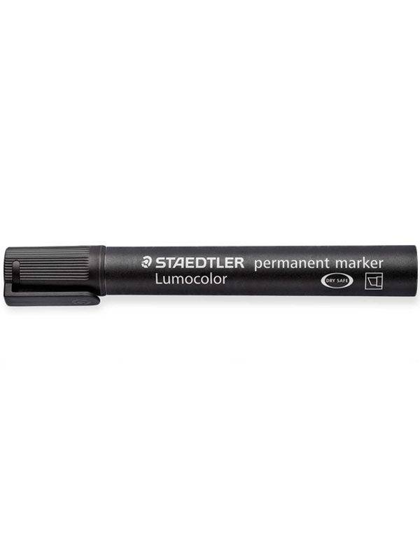 Staedtler Lumocolor Bevelled Permanent Marker Black