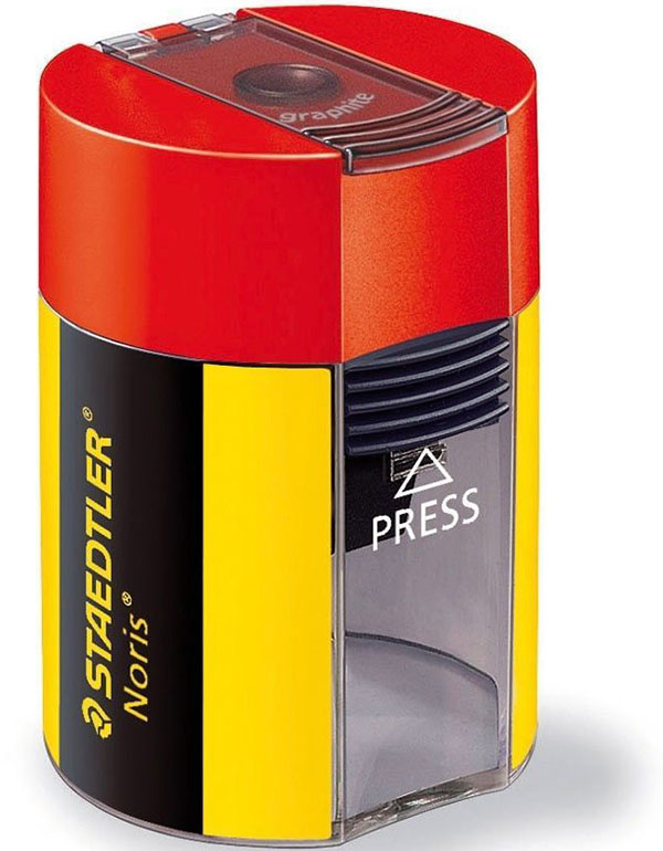 Cover: Staedtler Noris Pencil Sharpener Black & Yellow