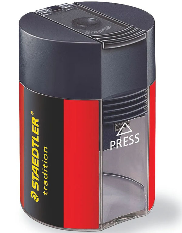 Cover: Staedtler Tradition Pencil Sharpener Black & Red