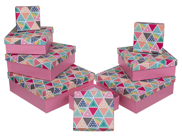 Cover: Triangles Pink Gift Box - Size 7