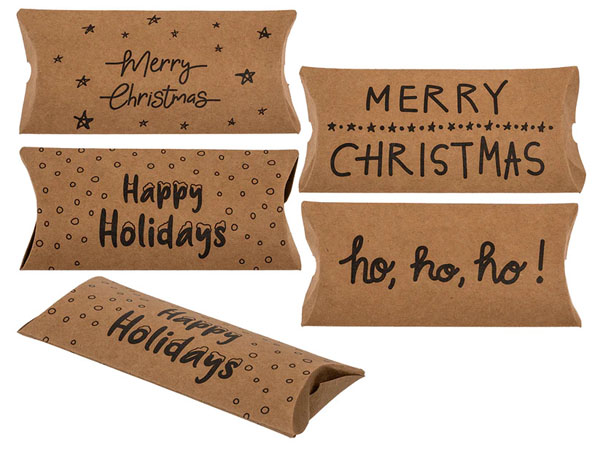 Christmas Paper Pillow Box