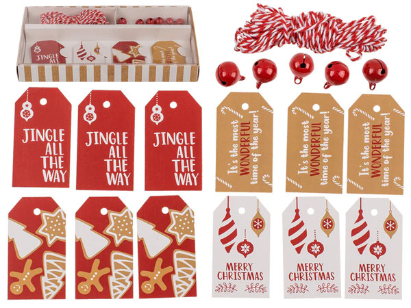 Natural Red Gift Tags