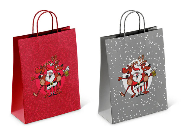 Cover: Crazy Santa Paper Gift Bag