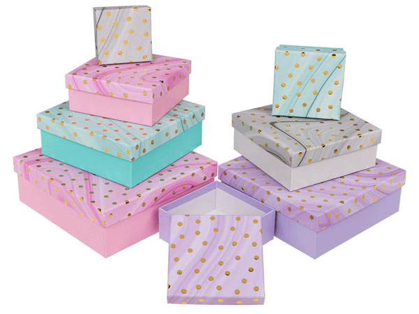 Golden Dots Multicolored Gift Box - Size 6