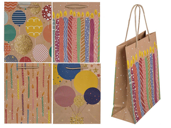 Balloons & Candles Paper Gift Bag