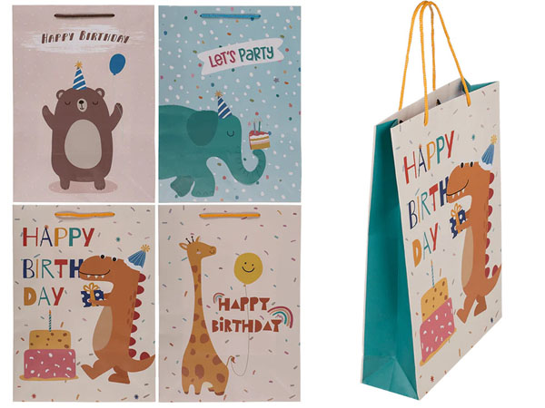 Birthday Animals Paper Gift Bag