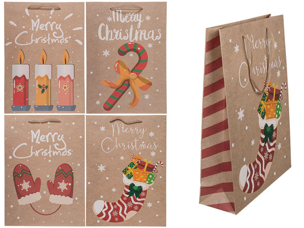 Cover: Christmas Warms Paper Gift Bag