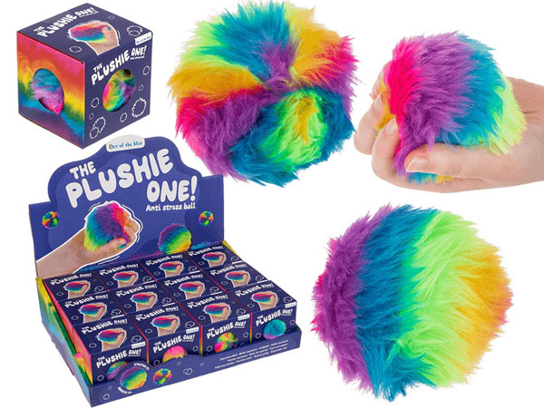 Rainbow Plush Squish Ball