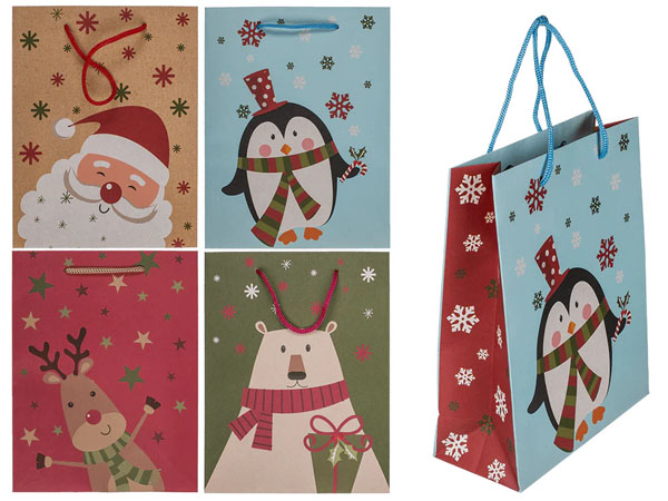 Christmas Friends Paper Gift Bag