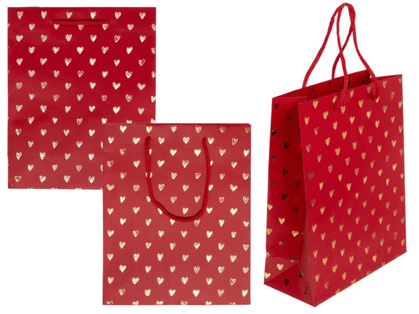Shiny Hearts Paper Gift Bag