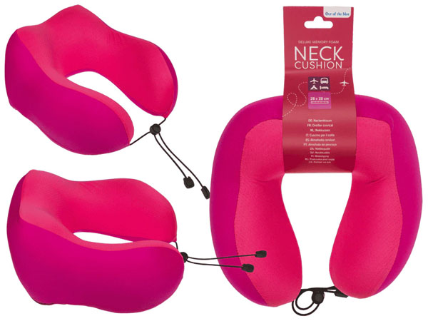 Cover: Pink Deluxe Memory Foam Neck Cushion