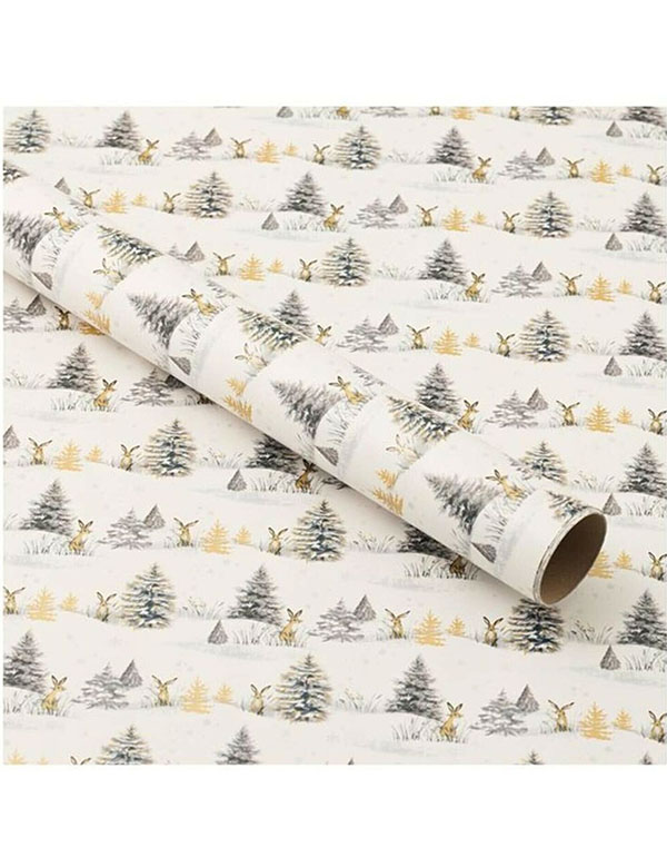 WHSmith Winter Woodland Wrapping Paper 2m