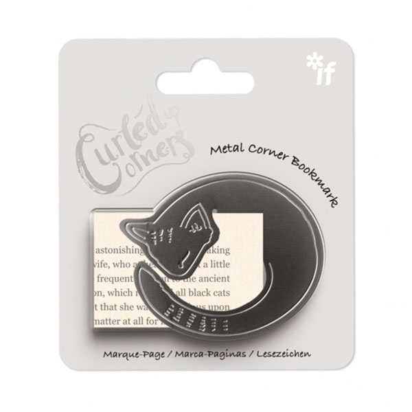 Curled Up Corners Bookmark - Cosy Cat