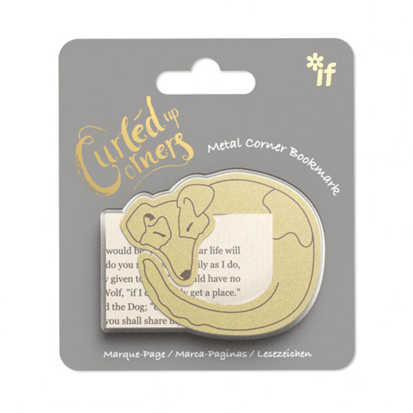 Curled Up Corners Bookmark - Drowsy Dog