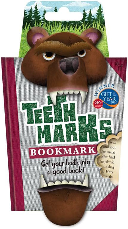 TeethMarks Bookmarks - Bear
