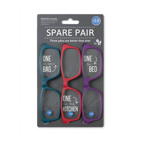Spare Pair Reading Glasses - +2.0 (Brights)