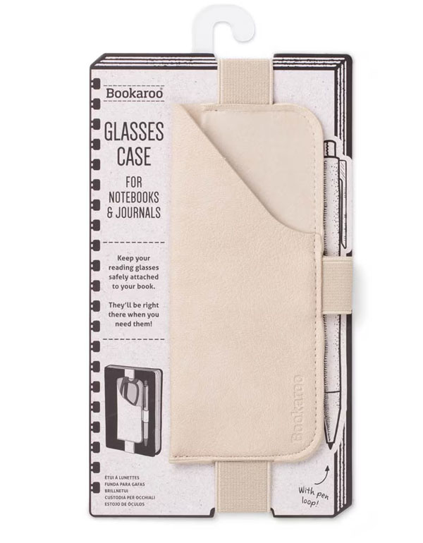 Bookaroo Glasses Case Cream