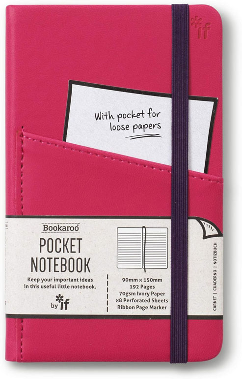 Bookaroo Pocket Notebook (A6) Journal - Pink
