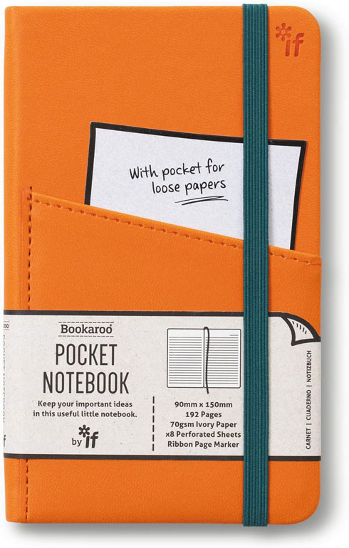 Bookaroo Pocket Journal - Orange (A6)