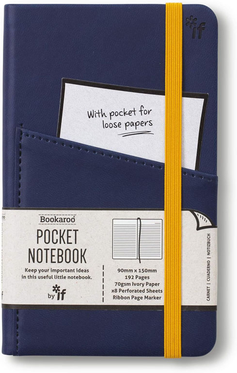 Bookaroo Pocket Journal - Navy (A6)