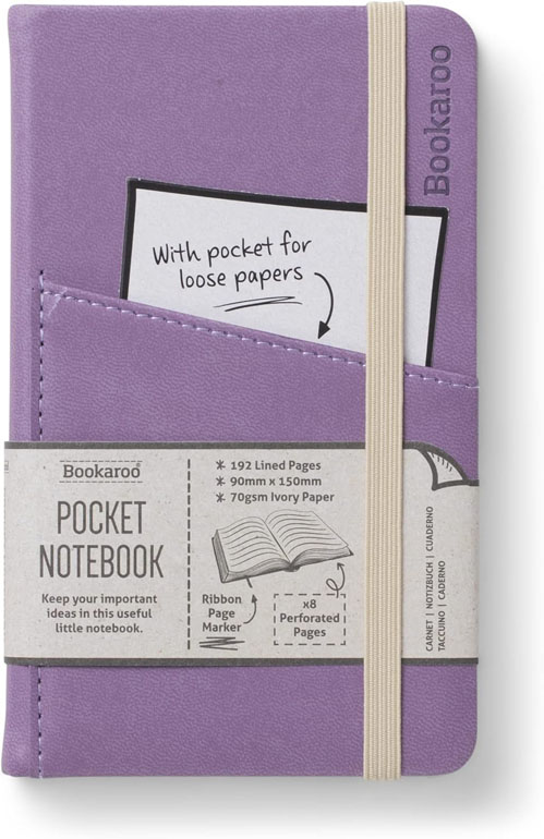 Bookaroo Pocket Notebook (A6) Journal - Aubergine