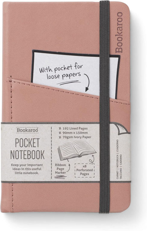 Bookaroo Pocket Journal - Blush (A6)