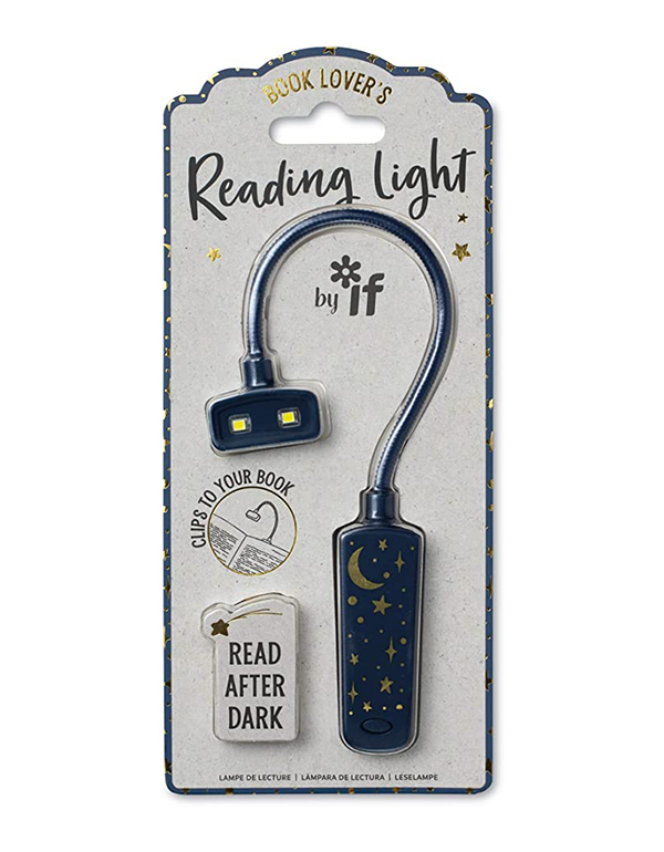 Book Lover's Reading Light, Moon & Stars Pattern