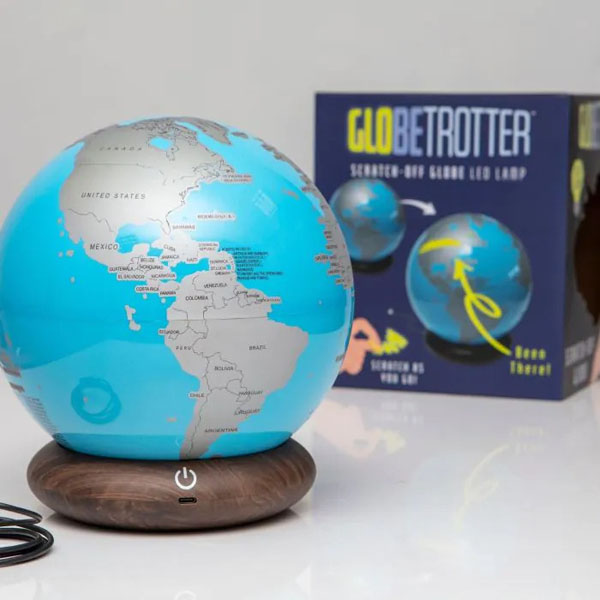 GlobeTrotter Scratch Off Globe Lamp