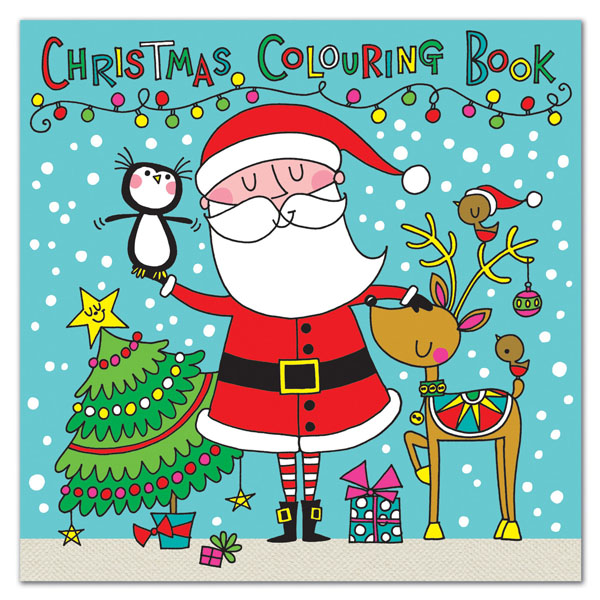 Cover: Square Colouring Book - Christmas Santa Scene