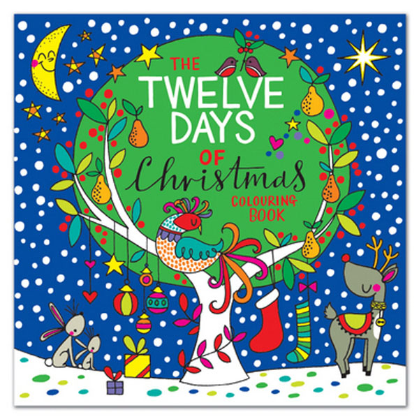 Cover: Square Colouring Book - 12 Days of Christmas