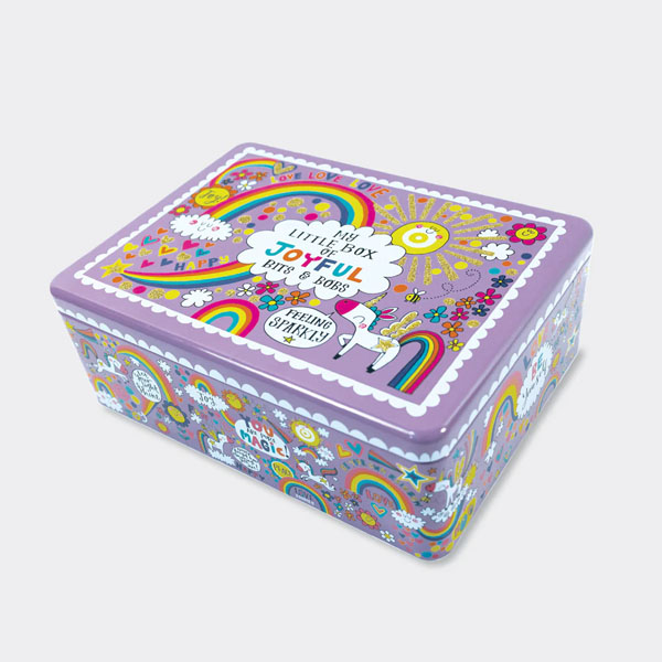 Flittered Rectangular Tin - Joyful Bits & Bobs