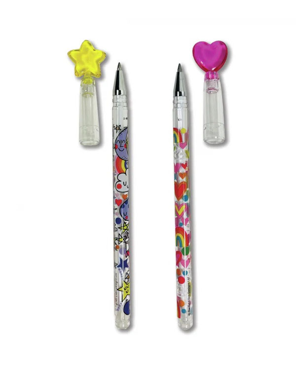 Cover: Gel pens in drum 2 designs