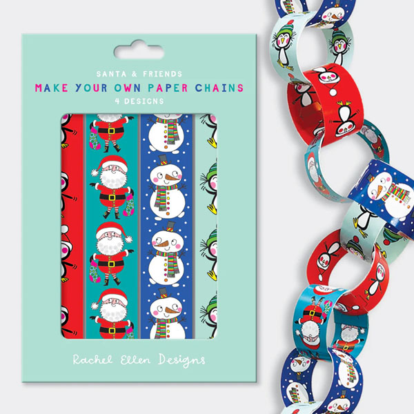 Cover: Paper Chains - Christmas Santa/Penguins/Snowmen