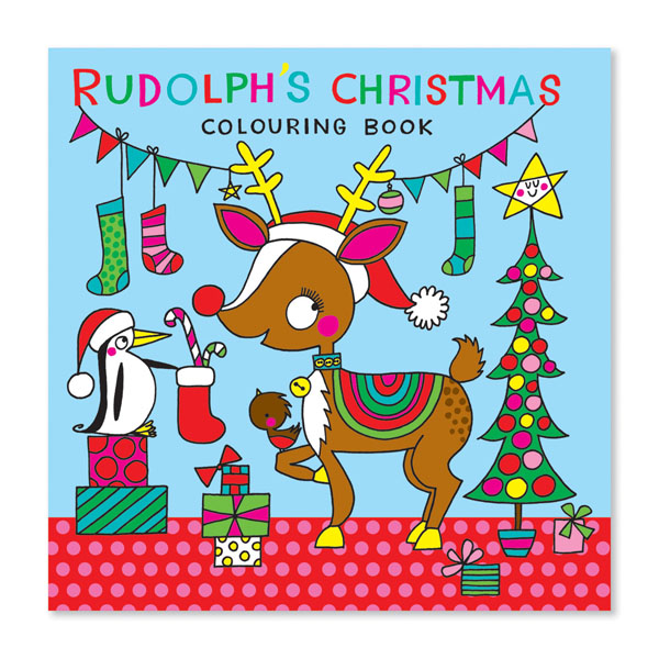 Cover: Square Colouring Book - Rudolph's Christmas