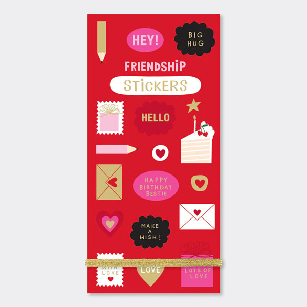 Cover: Luxury Foiled Sticker Books - Friendship Stickers