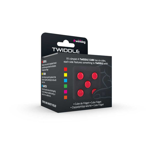 Twiddle Cube V2 Black & Red