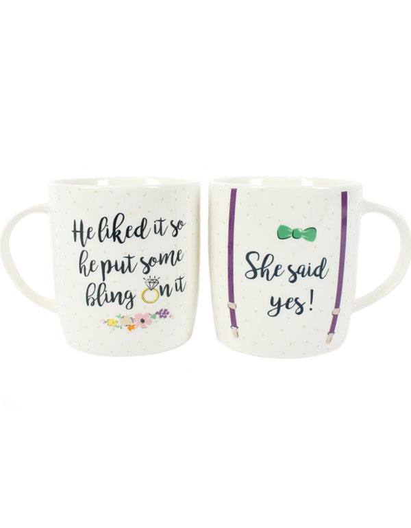 Cover: Set Of 2 She Said Yes Mugs