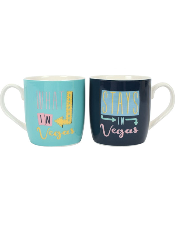 Cover: Set Of 2 What Happens In Vegas Mugs