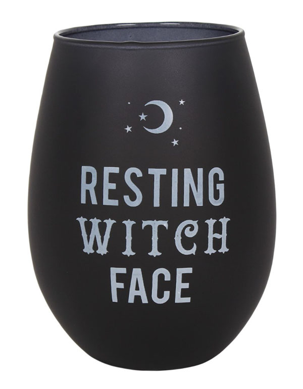 Cover: Resting Witch Face Stemless Wine Glass