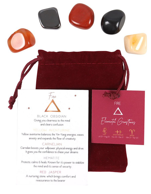 Cover: Fire Element Tumble Gemstone Set